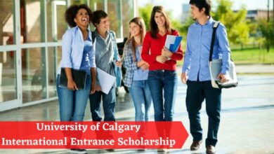 The University Of Calgary International Entrance Scholarship in Canada for 2023/2024