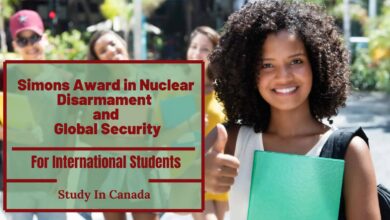 University of British Columbia Simons Award in Nuclear Disarmament and Global Security for International Students in Canada for 2023/2024