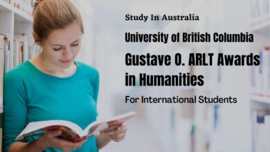 The University of British Columbia Gustave O. ARLT Awards in Humanities, Canada 2024