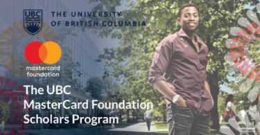 Fully funded University of British Columbia UBC Mastercard Foundation Scholars Program for Study in Canada, 2023