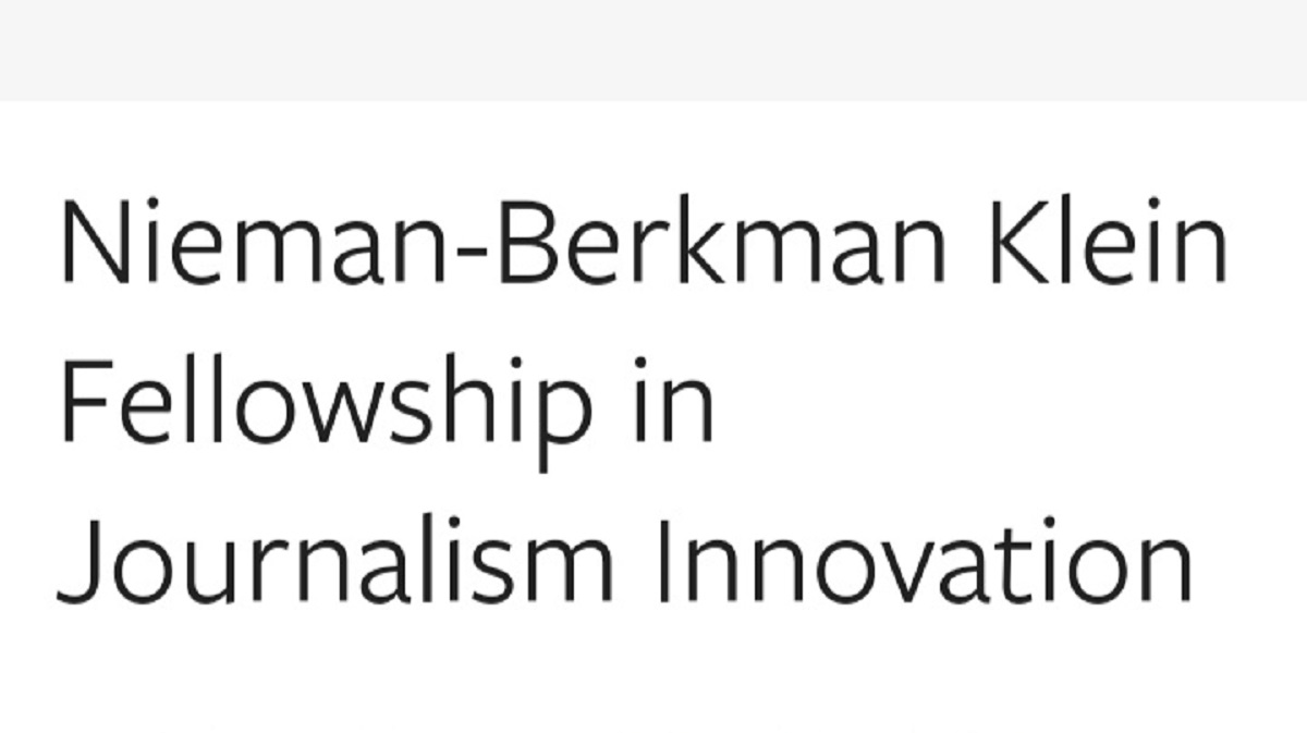 Berkman Klein Fellowship Program in Journalism Innovation at Harvard University, USA 2024