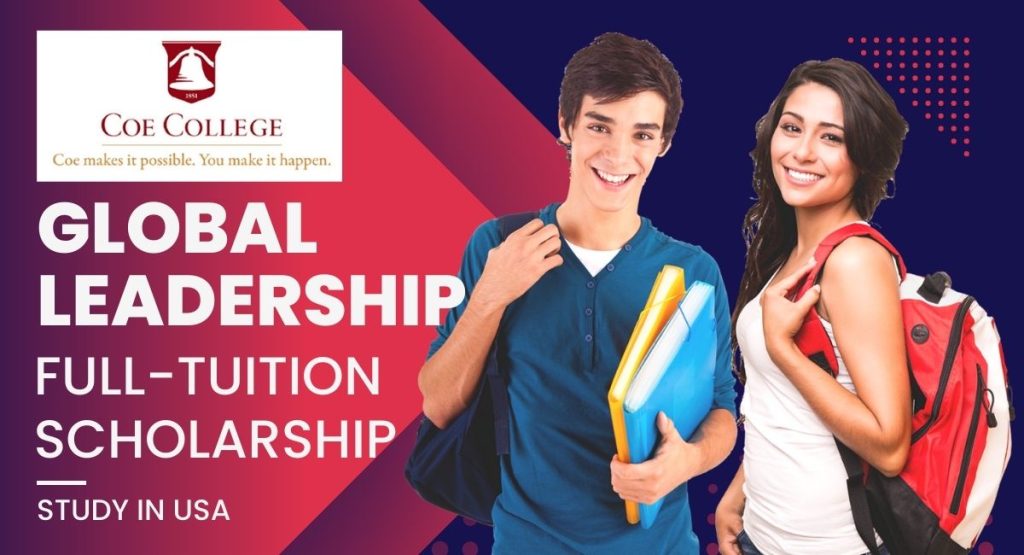 Global Leadership Full-Tuition Scholarship at Coe College, USA for 2024