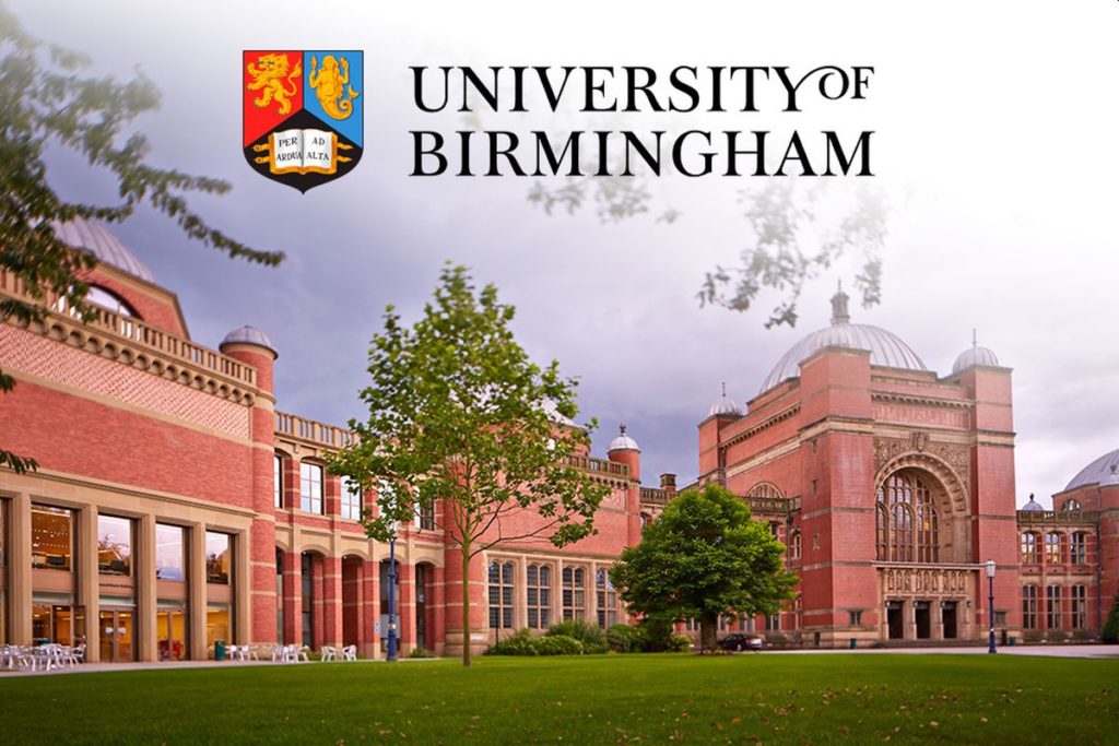 University of Birmingham Masters Scholarship Postgraduate Taught Student, UK 2024